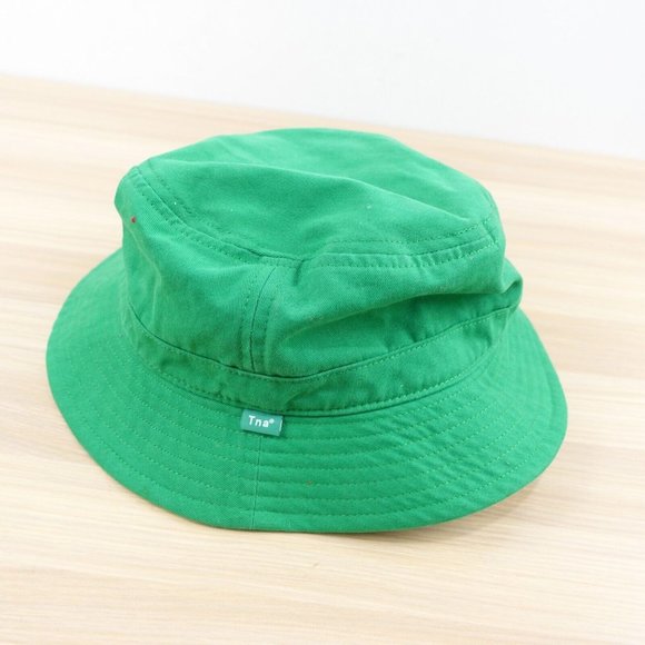 ARITZIA Hat Adult Medium‎ TNA Bucket Cotton Sun Cap Green Casual Summer - Picture 2 of 9